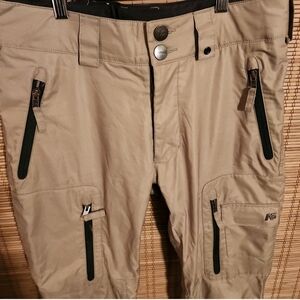 Analog Men's Tan Joggers with Black Accents